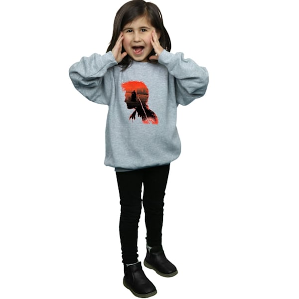 Harry Potter Girls Battle Silhouette Sweatshirt 9-11 år Spor Sports Grey 9-11 Years