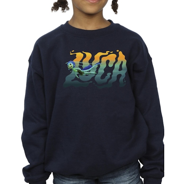 Disney Girls Luca Badtröja 3-4 år Marinblå Navy Blue 3-4 Years