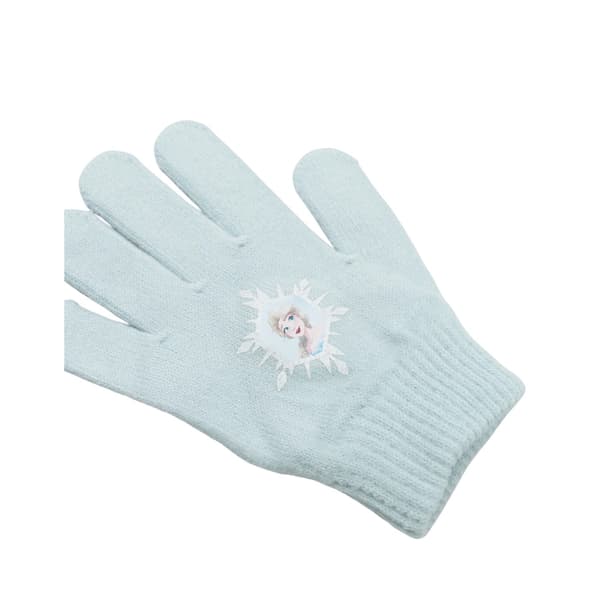 Frost Flickor Elsa Mössa & Handskar Set En Storlek Blå Blue One Size
