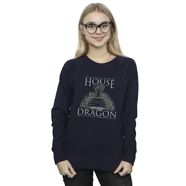 Game Of Thrones: House Of The Dragon Damkläder/Dam Tron Text Navy Blue XL