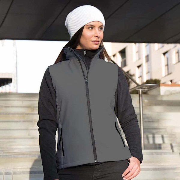 Result Core Dam/Damer Tryckbar Softshell Väst M Char Charcoal / Black M
