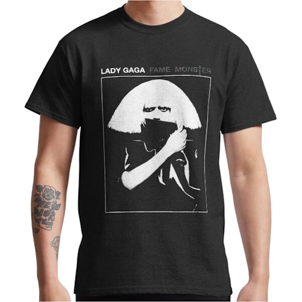 Lady Gaga Unisex Adult Fame T-Shirt S Svart Black S