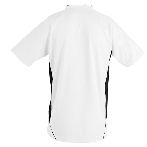 SOLS Barn/Barn Maracana 2 Kortärmad Fotbollströja 8 White/Black 8 Years