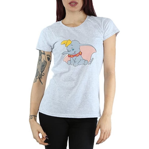Dumbo Dam T-shirt för kvinnor/damer, klassisk melerad, XXL, melerad grå Heather Grey XXL