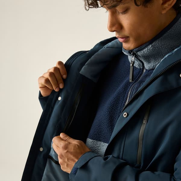 Regatta Herr Slyvan Isolerad Vattentät Jacka 3XL Marinblå/Grå M Navy/Grey Mirage 3XL