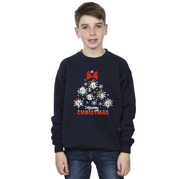 Disney Boys Mickey Mouse And Friends Julgran Sweatshirt Navy Blue 7-8 Years