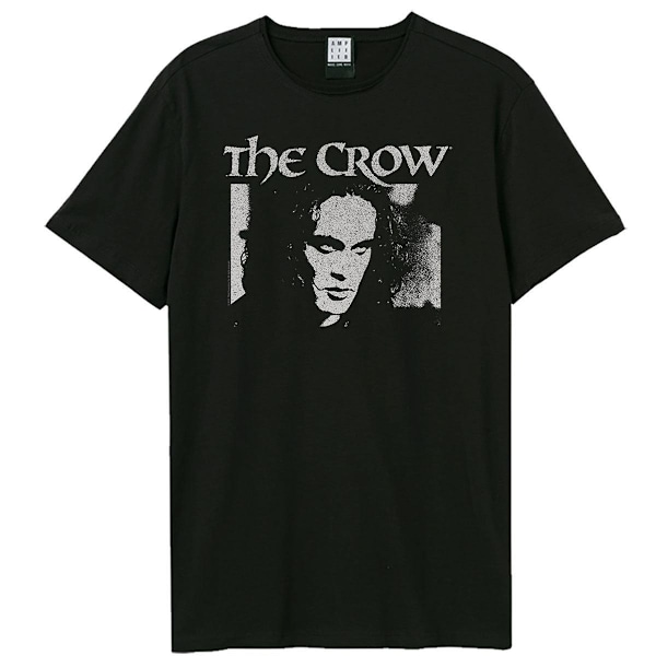 Amplified Mens Face The Crow Halloween T-Shirt 3XL Svart Black 3XL