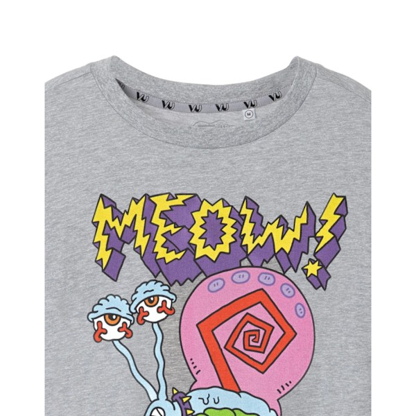 SpongeBob SquarePants Meow Gary Marl T-shirt 3XL Grå Grey 3XL