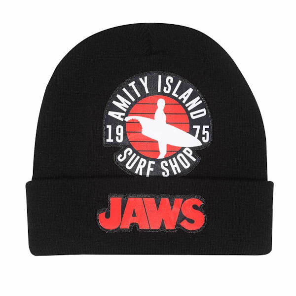 Jaws Amity Surf Shop Beanie One Size Svart Black One Size