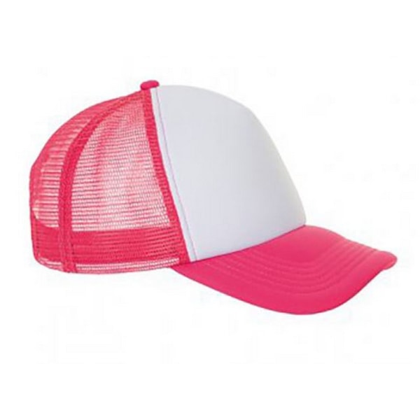 SOLS Unisex Bubble Contrast Cap One Size Vit/Neon Korall White/Neon Coral One Size