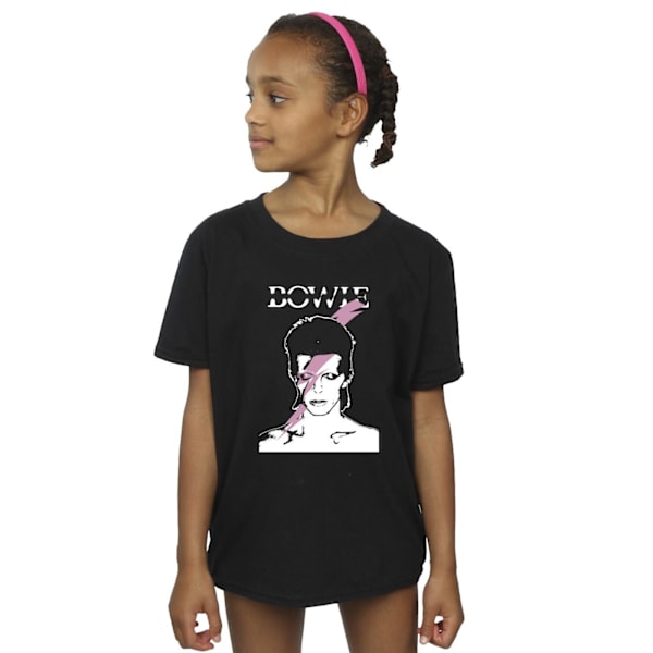 David Bowie Flicktröja Rosa Flash Bomull 3-4 År Svart Black 3-4 Years