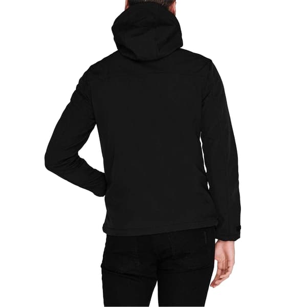 Farah Herr Logotyp Polyester Huvtröja Med Hel Dragkedja S Djup Svart Deep Black S