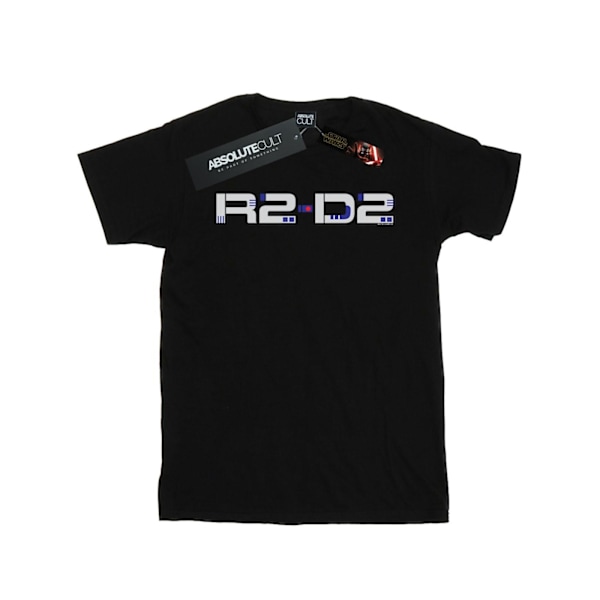 Star Wars Boys The Rise Of Skywalker R2-D2 Text Logo T-Shirt 3- Black 3-4 Years