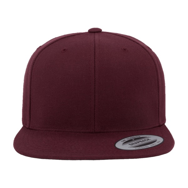 Yupoong Mens The Classic Premium Snapback- cap (paket med 2) One S Maroon/Maroon One Size