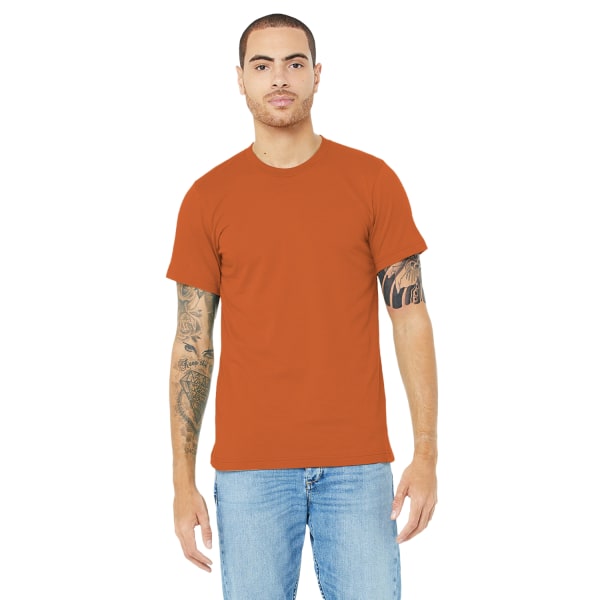 Canvas unisex jersey T-shirt med rund hals / kortärmad herr T-Sh Autumn XL