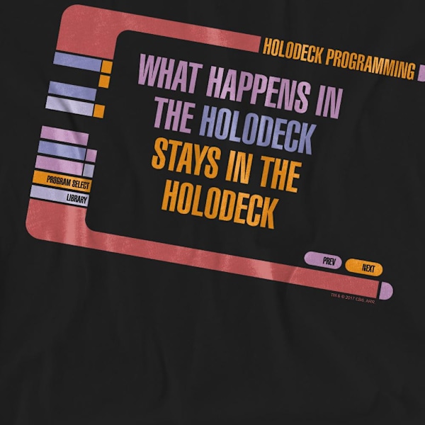 Star Trek Unisex Vuxen Holodeck Secrets T-Shirt XL Svart Black XL
