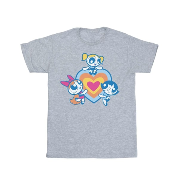 The Powerpuff Girls Dam/Damer Bomull Boyfriend T-Shirt 4XL Sports Grey 4XL