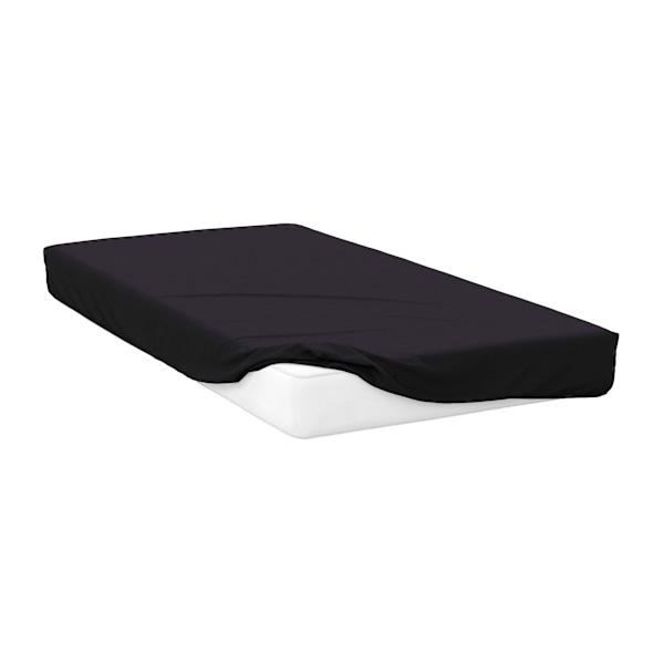 Belledorm Divan Extra Deep Fitted Sheet Superking Svart Black Superking