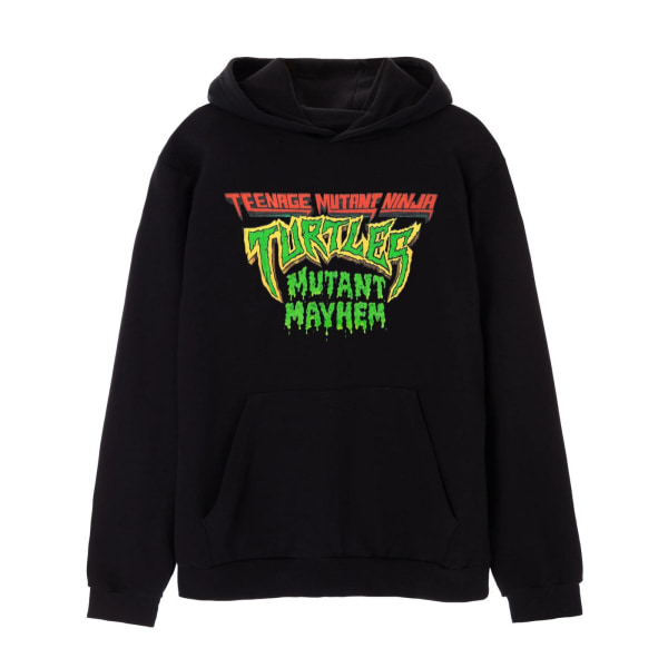 Teenage Mutant Ninja Turtles: Mutant Mayhem Luvtröja med logotyp för män L Black L