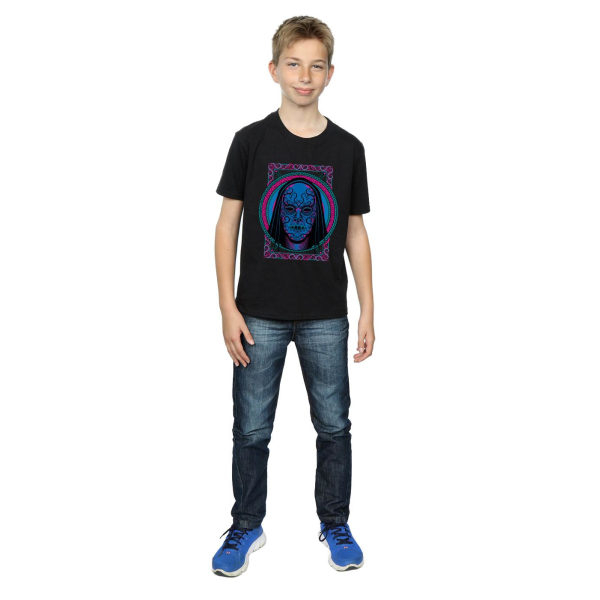 Harry Potter Boys Neon Death Eater Mask T-shirt 12-13 år Svart Black 12-13 Years