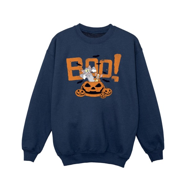 Tom & Jerry Girls Halloween Boo! Sweatshirt 12-13 år Marinblå Navy Blue 12-13 Years