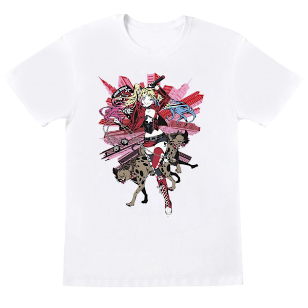 DC Comics Boys Harley Quinn Hyenas T-shirt 5-6 år Vit White 5-6 Years