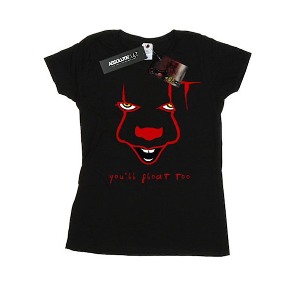 It Dam/Damer Pennywise Float Bomull T-shirt M Svart Black M