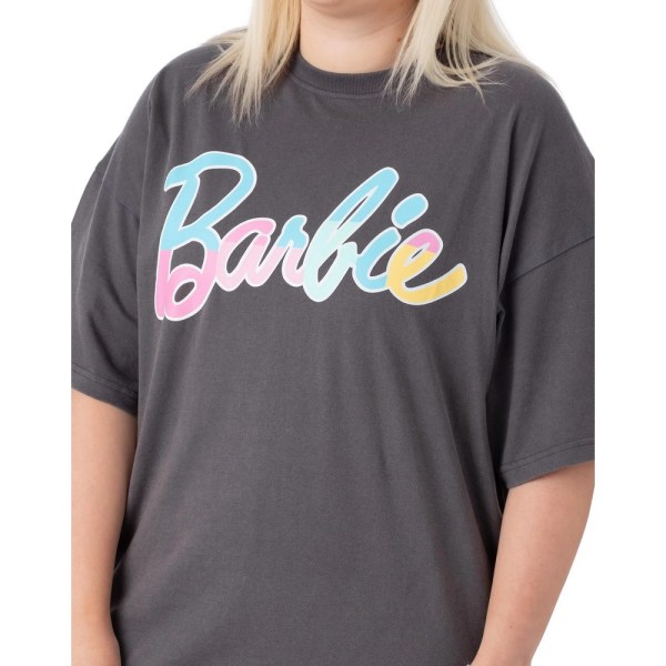Barbie Dam/Dam Oversized T-Shirt Klänning S Grå Grey S