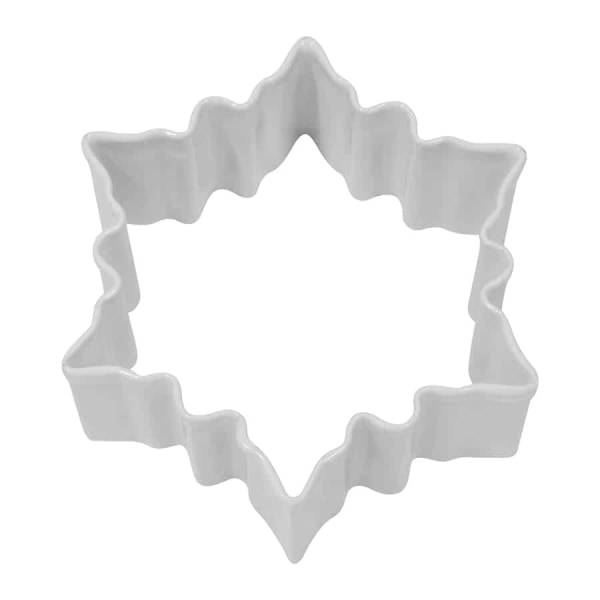 Snowflake Poly-Resin Coated Cookie Cutter One Size Vit White One Size