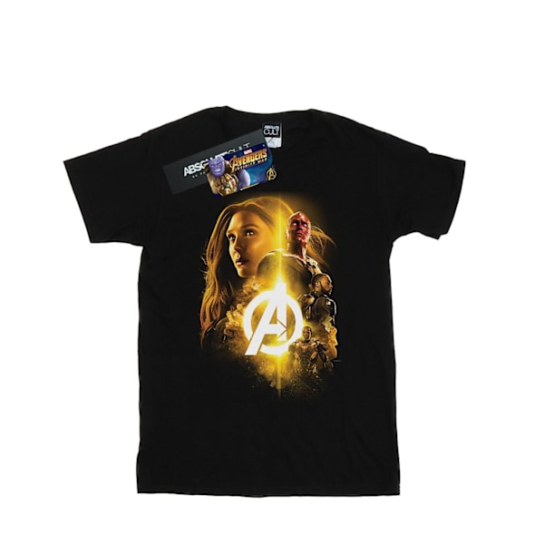 Marvel Boys Avengers Infinity War Vision Witch Team Up T-shirt Black 12-13 Years