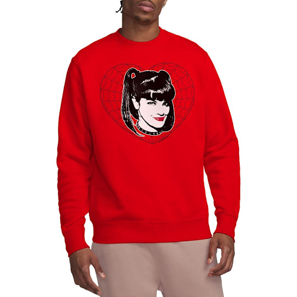 NCIS Unisex Vuxen Abby Hjärta Sweatshirt XXL Röd Red XXL