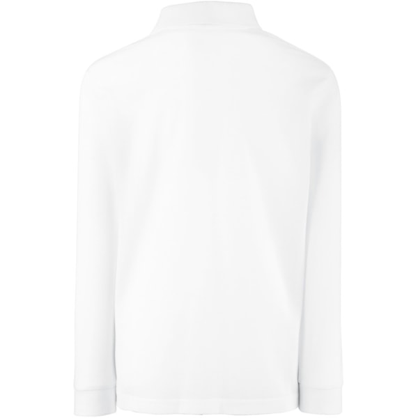 Fruit Of The Loom Barnkläder Långärmad 65/35 Pique Polo / Barn Polotröjor (2-pack) 3-4 Vit White 3-4