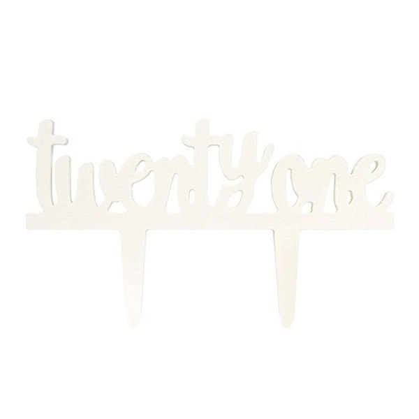 Culpitt Milestone 21st Birthday Cake Topper En Storlek Vit White One Size