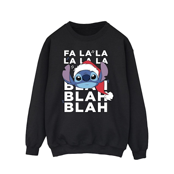 Disney Mens Lilo And Stitch Jul Blah Blah Blah Sweatshirt Black M