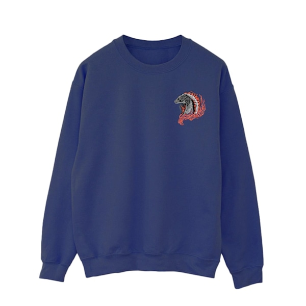Game Of Thrones: House Of The Dragon Herr Röd Drake Ficktröja Navy Blue 4XL
