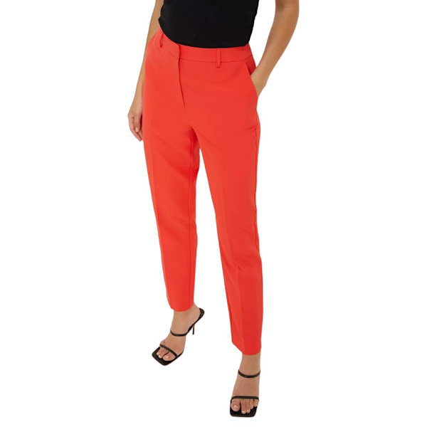 Dorothy Perkins Dam/Kvinnor Långa Ankle Grazer Byxor 14 UK Red 14 UK