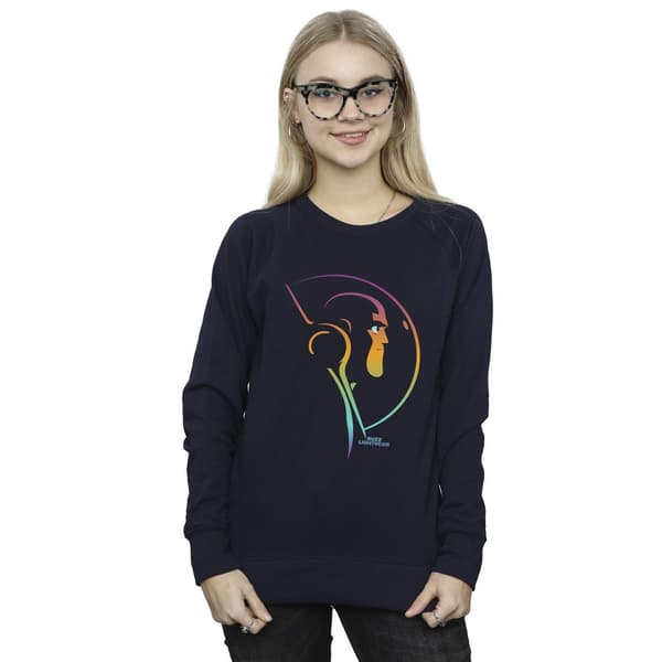 Disney Dam/Damer Lightyear Blended Stare Sweatshirt S Marinblå Navy Blue S