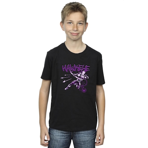 Marvel Boys Hawkeye Shoots T-Shirt 9-11 år Svart Black 9-11 Years