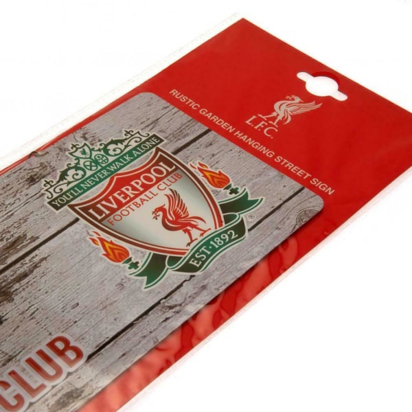 Liverpool FC Rustik Plaque One Size Röd/Vit/Svart Red/White/Black One Size