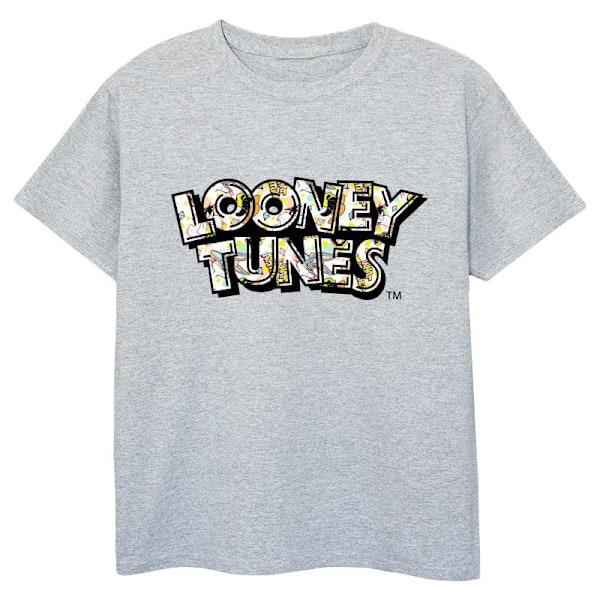 Looney Tunes Boys Logo Attitude T-shirt 7-8 år Sports Grey Sports Grey 7-8 Years