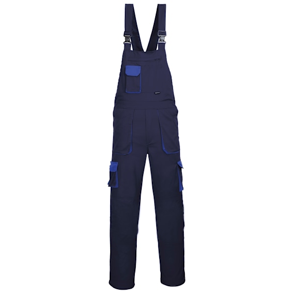 Portwest Contrast Bib & Brace / Arbetskläder (2-pack) 2XL x Regu Navy/Royal 2XL x Regular