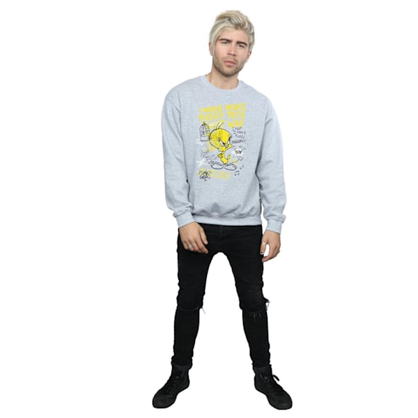 Looney Tunes Tweety Pie More Puddy Tats Sweatshirt XL Spor Sports Grey XL