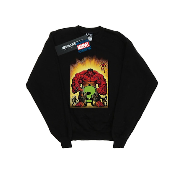 Marvel Mens Who Is The Red Hulk Sweatshirt 4XL Svart Black 4XL