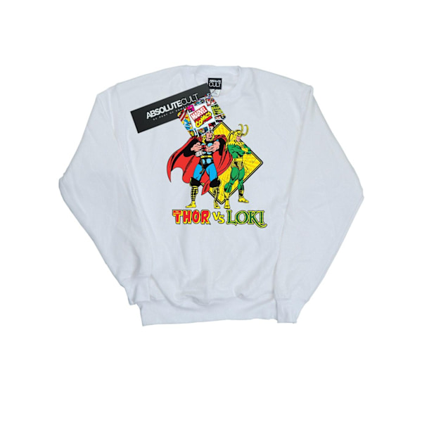 Marvel Dam/Kvinnor Thor Vs Loki Sweatshirt S Vit White S