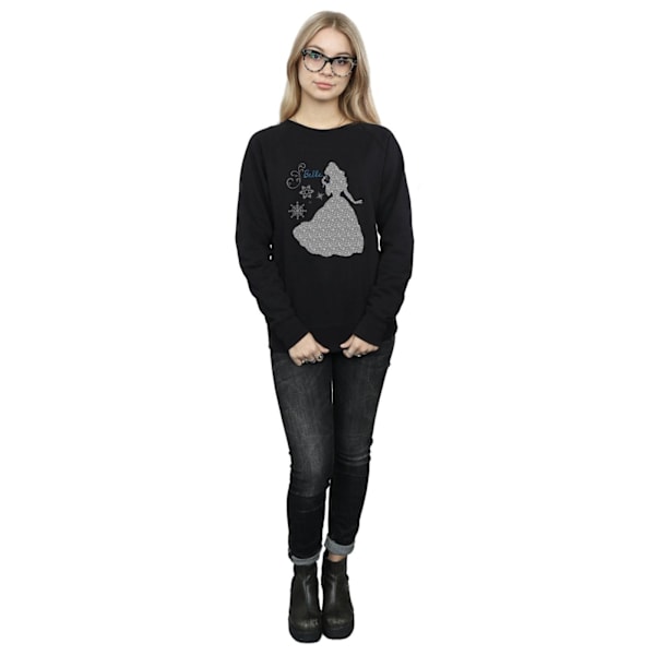 Disney Princess Dam/Damer Belle Jul Silhouette Sweatshirt Black M