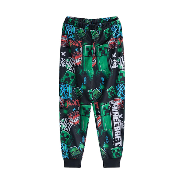 Minecraft Pojkar Creeper Lång Pyjamas Set (2-pack) 9-10 År B Blue/Black/Green 9-10 Years