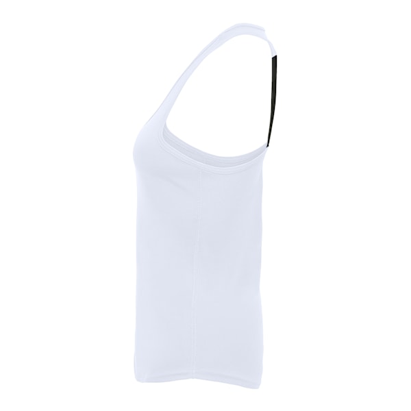 Tri Dri Dam/Kvinnors Prestanda Rem Bak Vest M Vit White M