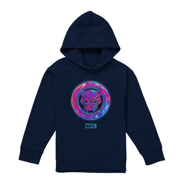 Black Panther Barn/Barn Scratch Pull Over Hoodie 7-8 År Athletic Heather 7-8 Years