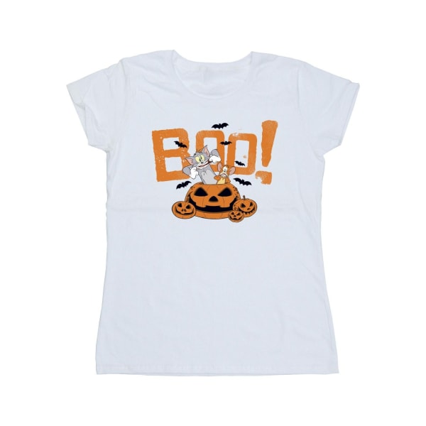 Tom & Jerry Dam/Dam Halloween Boo! Bomull T-shirt XL Vit White XL
