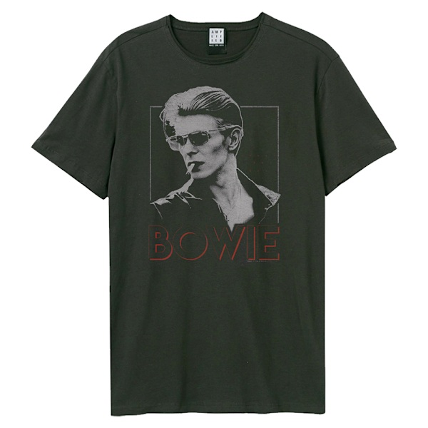 Amplified Unisex Adult ´80 Era David Bowie Crew Neck T-Shirt XL Charcoal XL